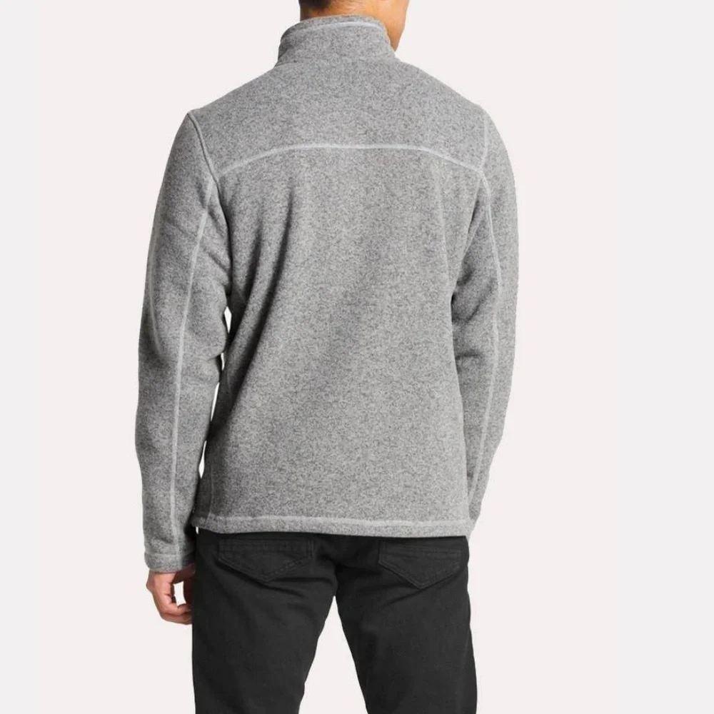 Men’s NORTH FACE Gordon’s Lyons 1/4 zip heathered grey pullover- Size Small